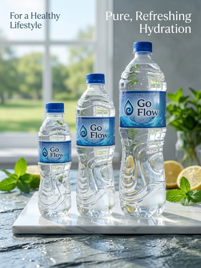 Go Flow Packaged Water Bottles Trio